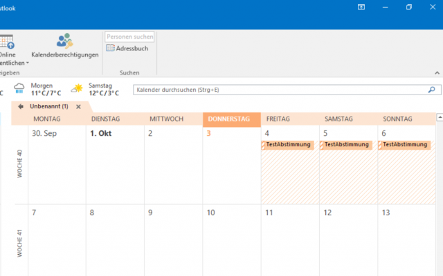 TERMINO im Outlook